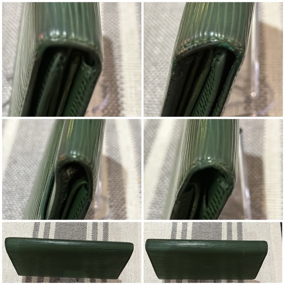 🪧 Authentic Louise Vuitton Vintage Louise Epi Leather Wallet in Green. EUC 🪧 - Picture 5 of 16